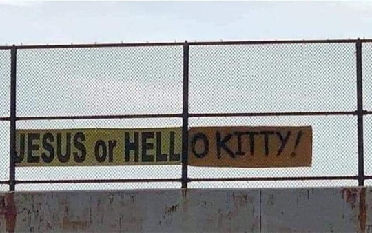 jesus or hell|o kitty